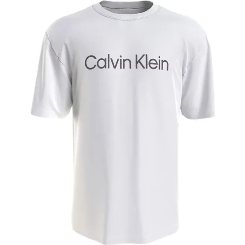 Besticktes Logo Stretch T-Shirt , Herren, Größe: L - Calvin Klein - Modalova