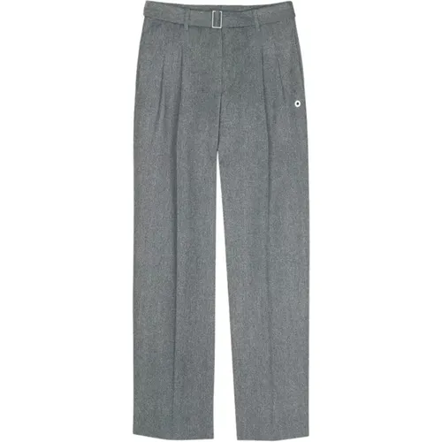 Wide Leg Grey Trousers , male, Sizes: S, L - Études - Modalova