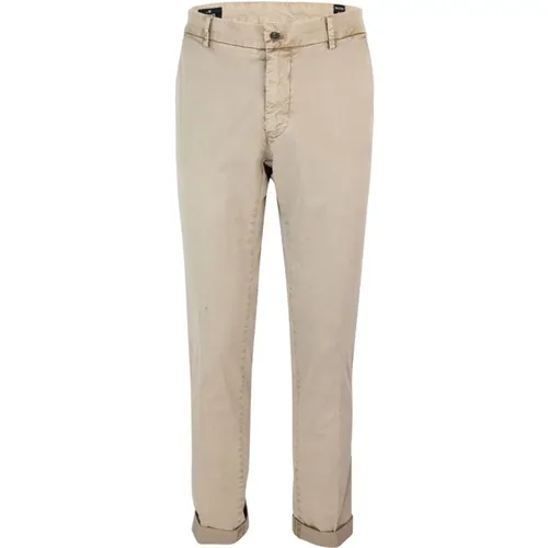 Herren Chino Hose Regular Fit Reißverschluss und Knopfverschluss , Herren, Größe: XL - Mason's - Modalova