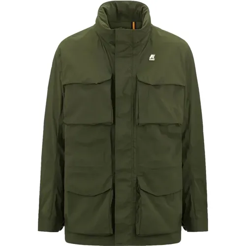 Stylish Mid-Length Jacket , male, Sizes: M, L - K-way - Modalova