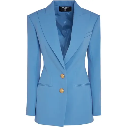 Wool Blazer Jacket , female, Sizes: S, M - Balmain - Modalova