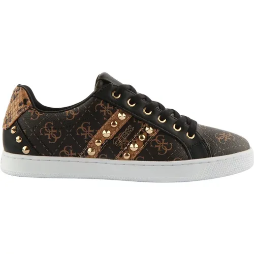 Stud Applique Trainers in , female, Sizes: 4 UK, 5 UK, 6 UK, 3 UK - Guess - Modalova