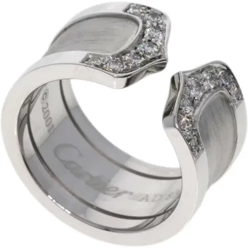 Pre-owned White Gold rings , female, Sizes: ONE SIZE - Cartier Vintage - Modalova