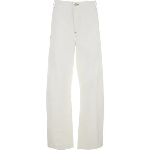 Weiße Denim Jeans Scala , Herren, Größe: W32 - Jacquemus - Modalova