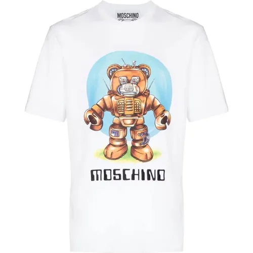 T-shirt , male, Sizes: M - Moschino - Modalova