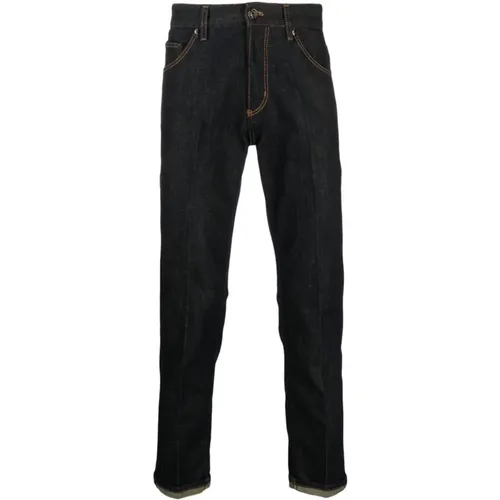 Slim Cut Indigo Denim Jeans , male, Sizes: W35, W33, W36, W34, W32, W37 - PT Torino - Modalova