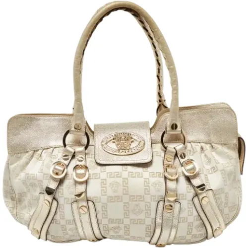 Pre-owned Canvas shoulder-bags , female, Sizes: ONE SIZE - Versace Pre-owned - Modalova