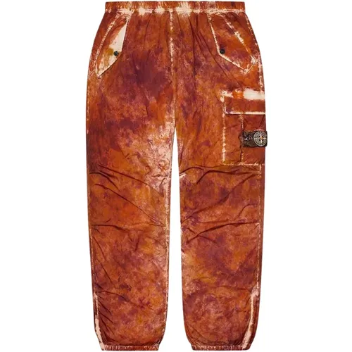 Limited Edition Camo Cargo Pant Coral , male, Sizes: M, S - Stone Island - Modalova