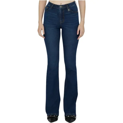 Slim Fit Flared Hem Jeans , Damen, Größe: W25 - John Richmond - Modalova