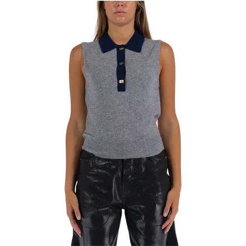 Cashmere Mix Vest , female, Sizes: L - Ganni - Modalova