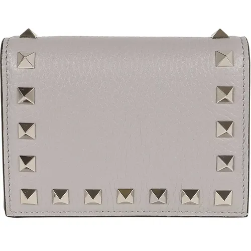 Studded French Wallet , female, Sizes: ONE SIZE - Valentino Garavani - Modalova