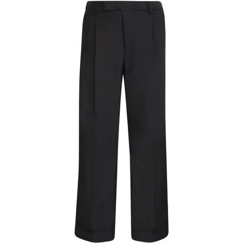 Hopsack Moh Trousers in wool , male, Sizes: M - PT Torino - Modalova