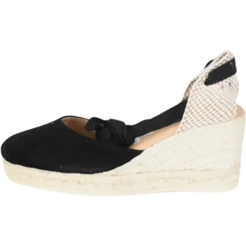 Hamptons Wildleder Espadrilles Plateau Sandalen , Damen, Größe: 38 EU - Manebí - Modalova