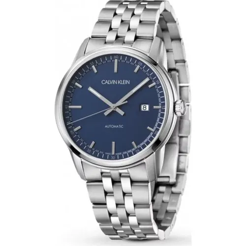 Automatic Women`s Watch with Blue Dial , female, Sizes: ONE SIZE - Calvin Klein - Modalova