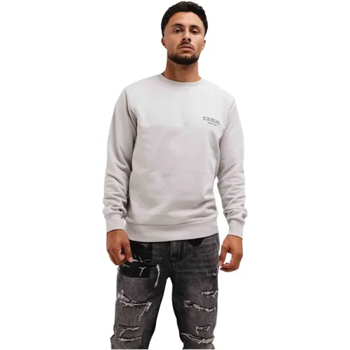 Heritage Logo Sweater Grau Herren - Iceberg - Modalova