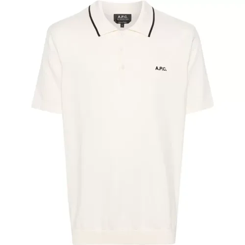 Flynn Polo Shirt Cotton , male, Sizes: L, S, XL - A.p.c. - Modalova