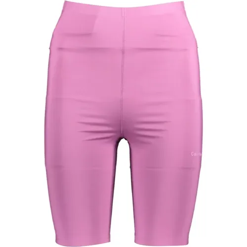 Lila Polyester Gym Shorts mit Kontrastierenden Details - Calvin Klein - Modalova