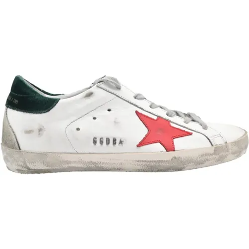 Red Star Superstar Sneakers , female, Sizes: 6 UK - Golden Goose - Modalova