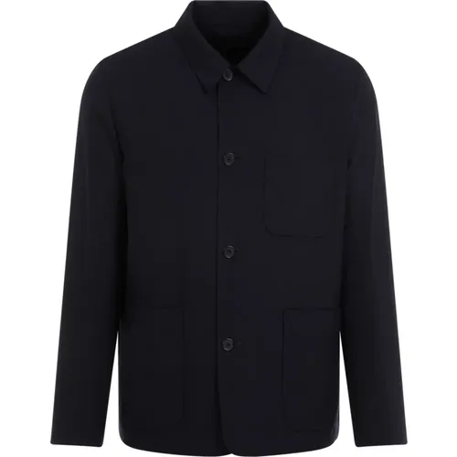 Casual Jacke in sehr dunklem Marineblau , Herren, Größe: M - PS By Paul Smith - Modalova