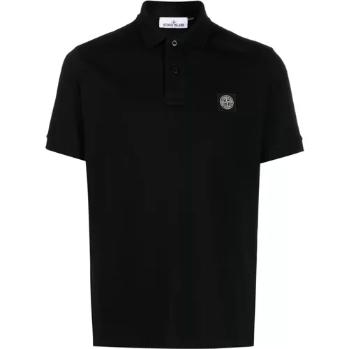 Schwarze T-Shirts und Polos , Herren, Größe: 2XL - Stone Island - Modalova