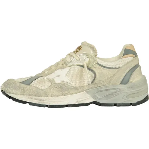 White Running Dad Sneakers Suede , male, Sizes: 6 UK - Golden Goose - Modalova