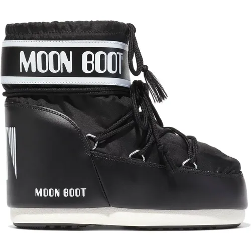 Schwarze Stiefeletten für Winterabenteuer , Herren, Größe: 42 EU - moon boot - Modalova