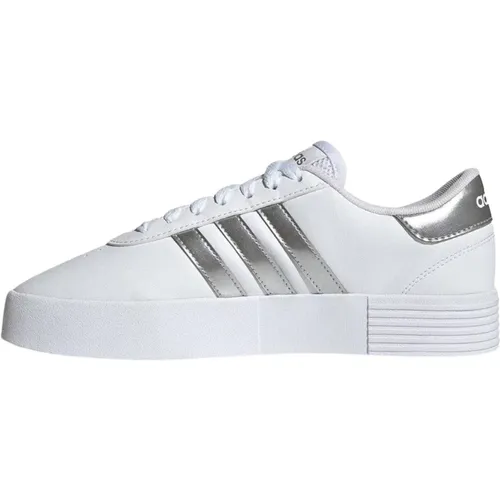 Mutige Gericht Weiße Ledersneakers , Damen, Größe: 38 EU - Adidas - Modalova