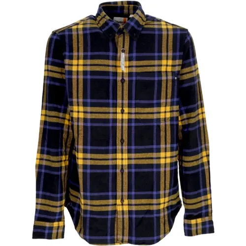 Classic Plaid Flannel Shirt Black , male, Sizes: S, XL, L - Timberland - Modalova