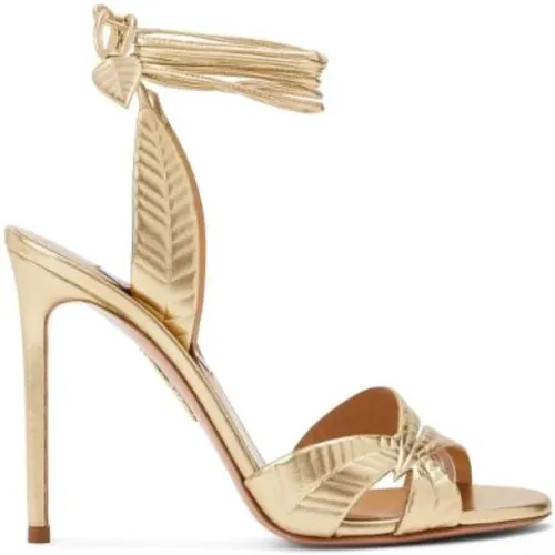 Leaf Sandal , female, Sizes: 4 1/2 UK, 5 UK, 4 UK, 6 UK - Aquazzura - Modalova