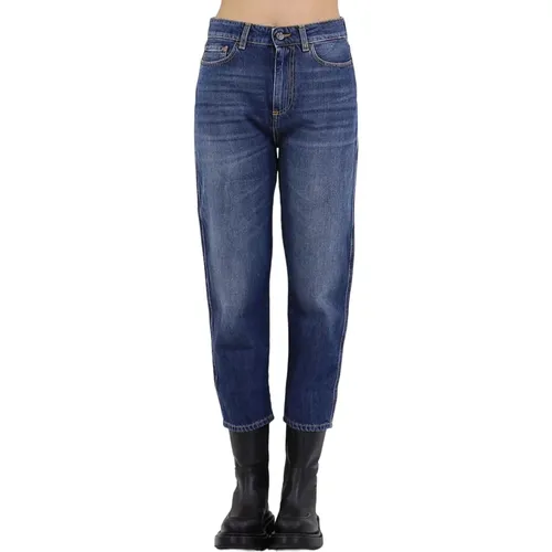 Cropped Jeans , Damen, Größe: W29 - Manila Grace - Modalova