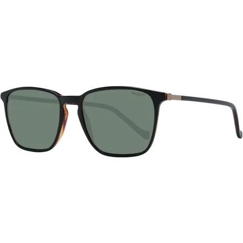 Rechteckige Sonnenbrille mit grünen Gläsern , Herren, Größe: ONE Size - Hackett - Modalova