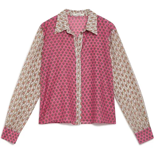 Silky Muslin Shirt , female, Sizes: L, XS, M - Maliparmi - Modalova