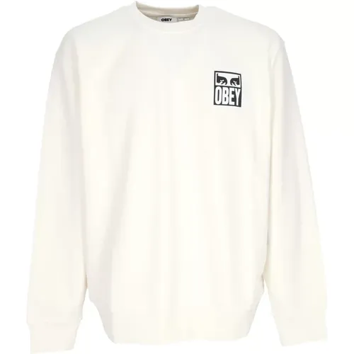 Iconic Crewneck Sweatshirt Lightweight French Terry , male, Sizes: M, XL, L - Obey - Modalova