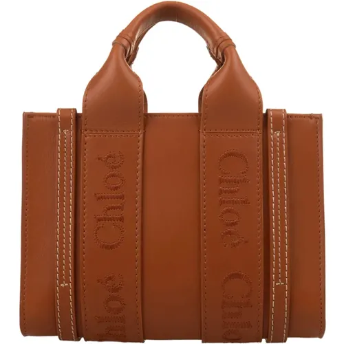 Woody Mini Tote Bag , female, Sizes: ONE SIZE - Chloé - Modalova