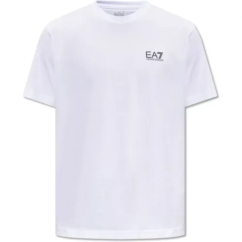 T-Shirt mit Logo , Herren, Größe: 2XL - Emporio Armani EA7 - Modalova