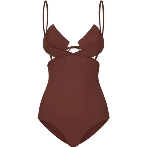 Square Cup One-Piece Swimwear , female, Sizes: M, L - Nensi Dojaka - Modalova