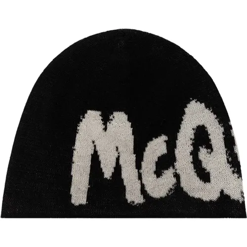 Wollmütze mit Logo - alexander mcqueen - Modalova