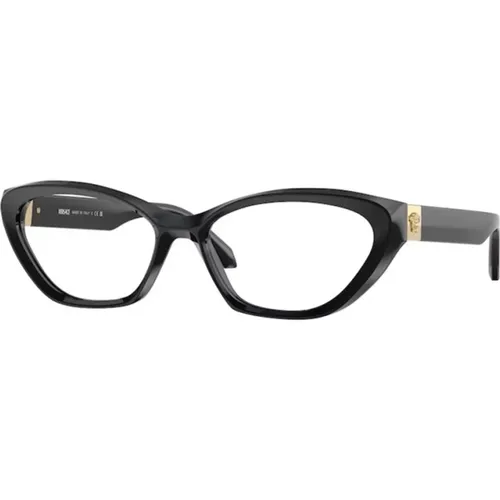 Stilvolle Schwarze Brille Versace - Versace - Modalova