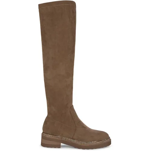 Round toe high boot , female, Sizes: 5 UK, 4 UK, 8 UK, 6 UK, 9 UK, 3 UK, 7 UK - Alma en Pena - Modalova