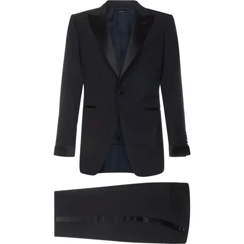 Slim-Fit Icon Tuxedo Dress , male, Sizes: M - Tom Ford - Modalova