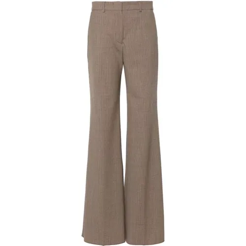 Wide Wool Blend Trousers , female, Sizes: M, S - SPORTMAX - Modalova