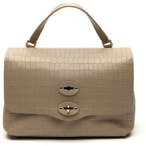 Embossed Coconut Print Double Compartment Bag , female, Sizes: ONE SIZE - Zanellato - Modalova