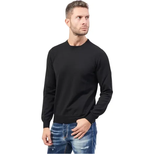 Schwarzer Merinowollpullover , Herren, Größe: 5XL - Gran Sasso - Modalova