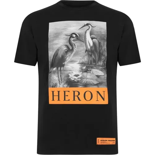 Oversize Logo T-Shirt Cotton , female, Sizes: M, S - Heron Preston - Modalova