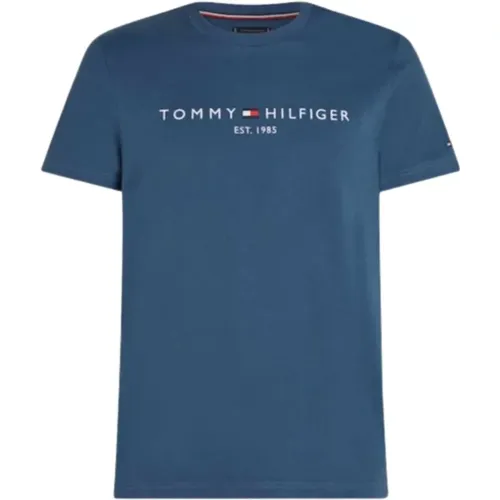 Herren Logo T-Shirt , Herren, Größe: L - Tommy Hilfiger - Modalova