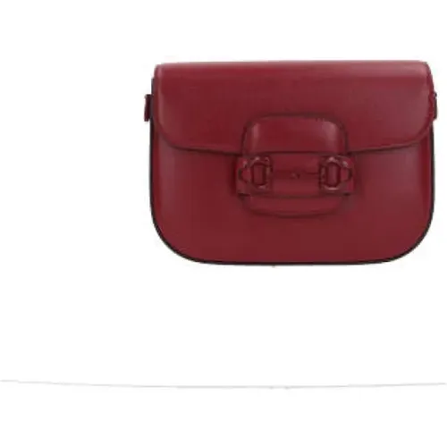Dark Smooth Leather Shoulder Bag , female, Sizes: ONE SIZE - Gucci - Modalova