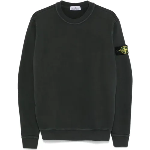 Grey Sweaters for Men , male, Sizes: S - Stone Island - Modalova