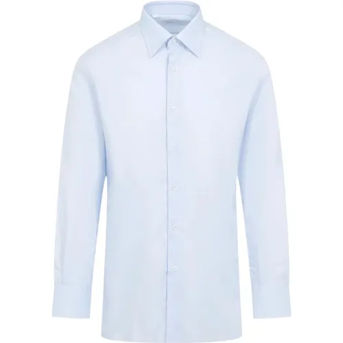 Cotton Shirt Classic Style , male, Sizes: L - Brioni - Modalova