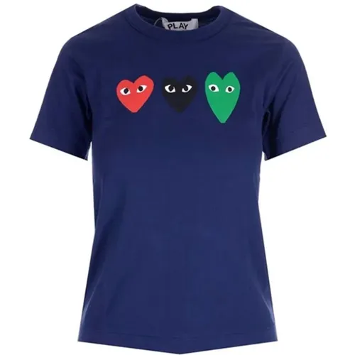 T-Shirt , Herren, Größe: L - Comme des Garçons Play - Modalova