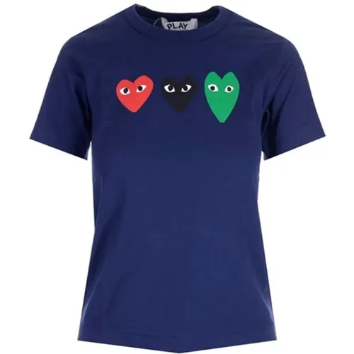 T-Shirt , male, Sizes: L - Comme des Garçons Play - Modalova